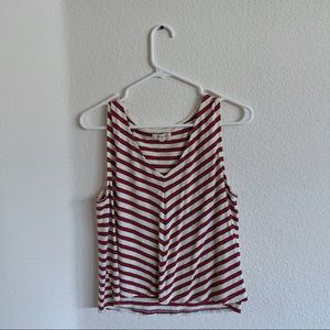Madewell Linen V-neck Tank Top (size medium)
